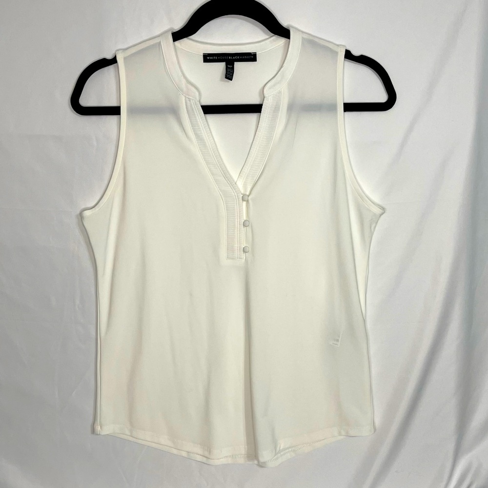 White House Black Market Knit Sleeveless Top EUC